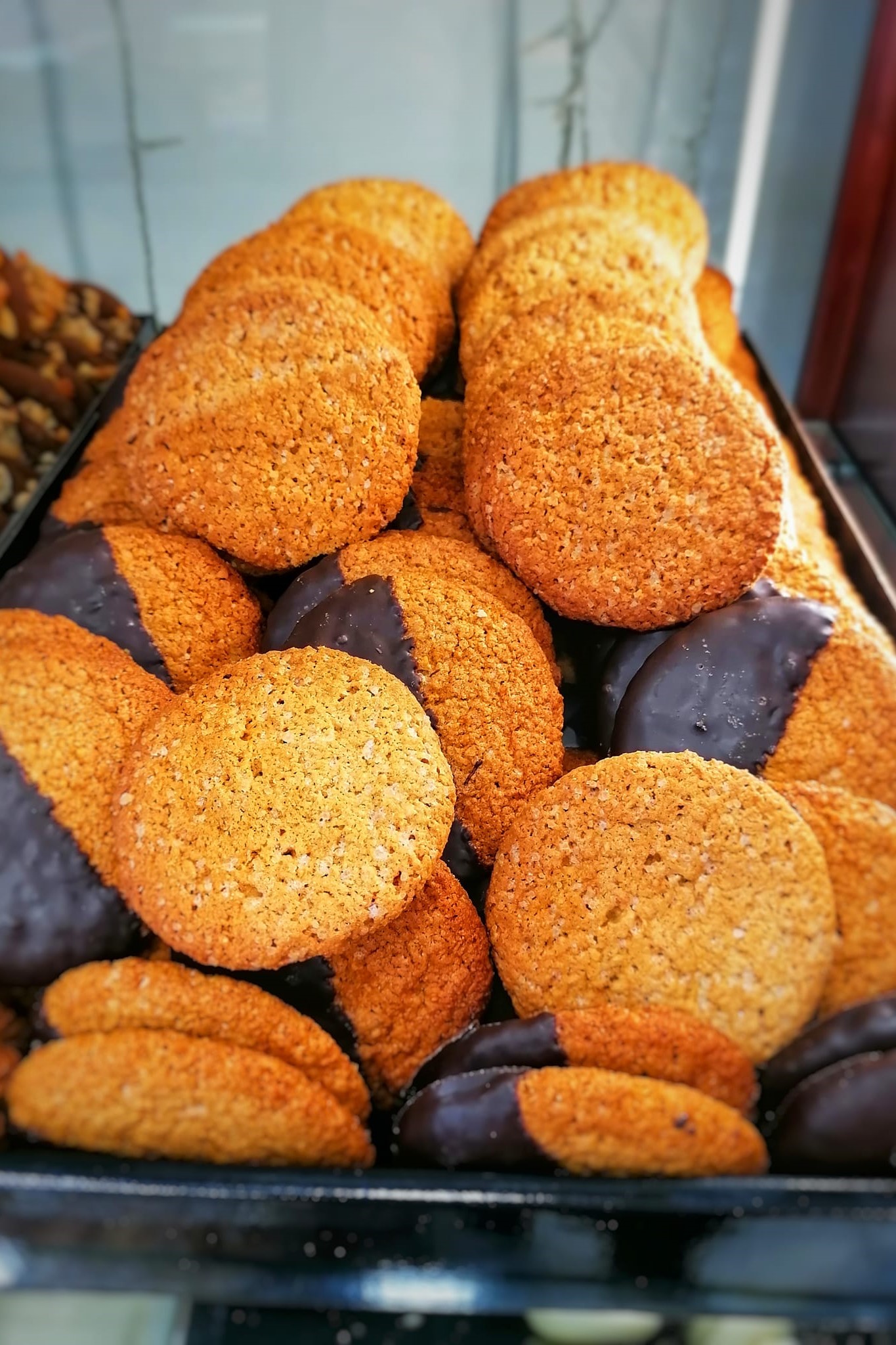 Cookies πορτοκάλι με κουβερτούρα